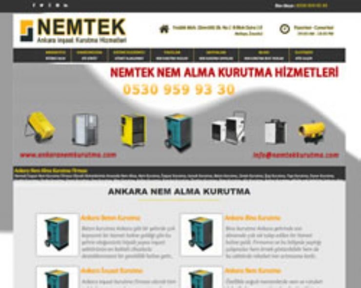 Nemtek Ankara Nem Kurutma Firmas