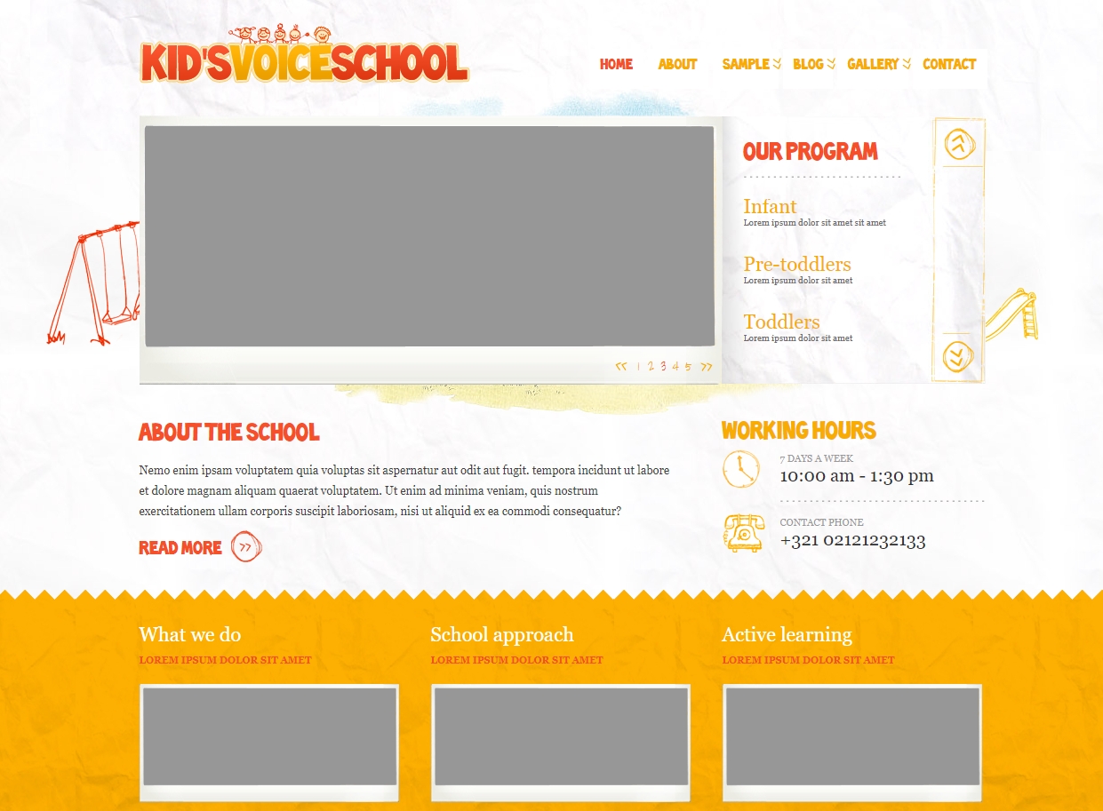 Anaokulu Web Site Tasarm 2